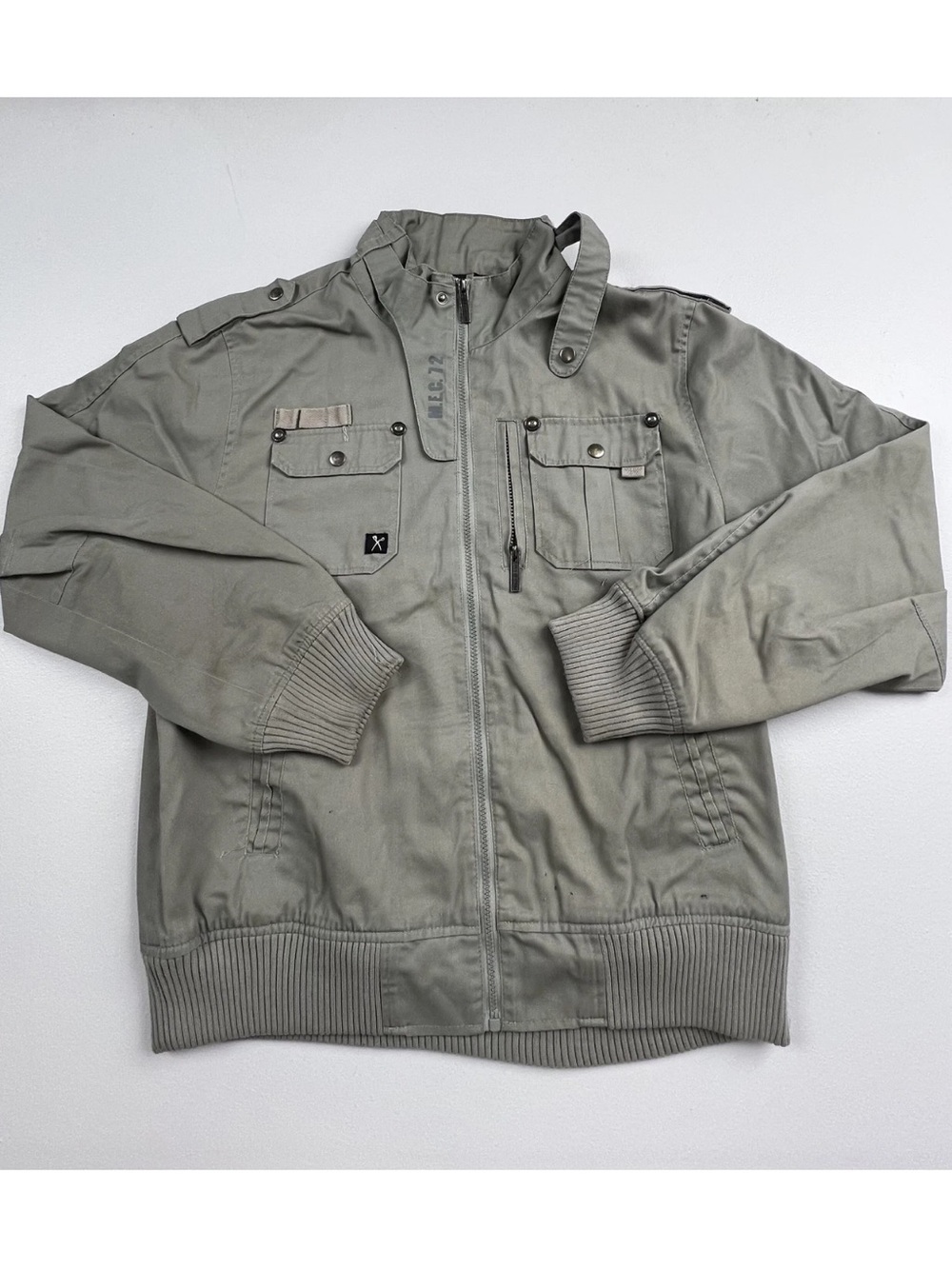 Marc Ecko Military-Style Jacket in Olive